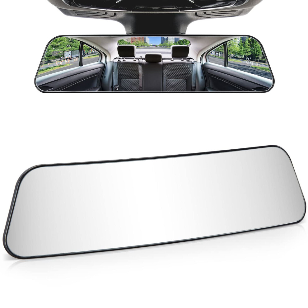 Joytutus Rear View Mirror Universal 12 Inch Panoramic Convex Rearview Mirro 7844385591011