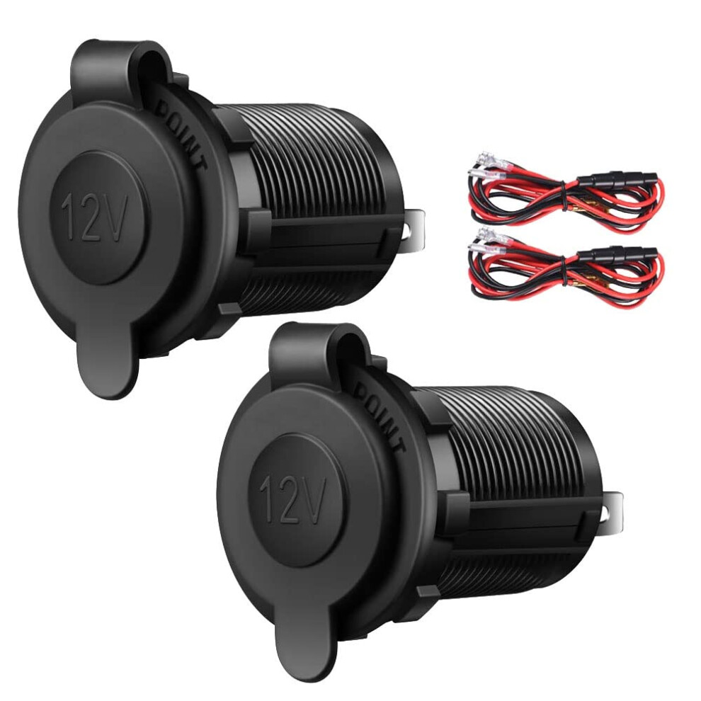 Cigarette Lighter Socket 2 Pcs Waterproof Marine Grade 12V24v Dc Lighter So 9414993192061