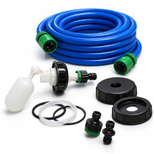Purely Outdoors Universal Mains Water Adaptor Kit with Float System – Compatible with Aquaroll, Aqua Caddy, Aquarius, Roly Poly, and Water Hog – I