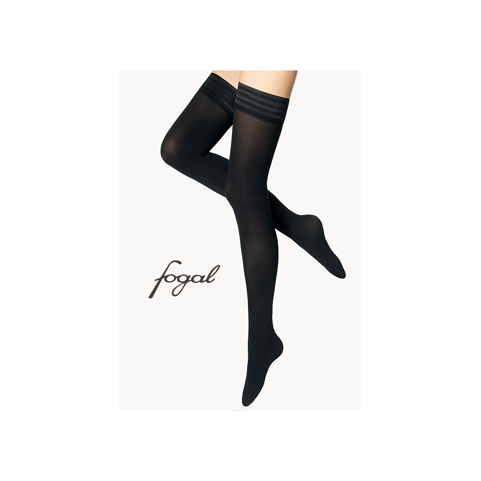 Fogal (Medium, Black) Velour Opaque 50 Denier Hold Ups