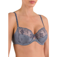 (UK 32 G Cup, Smoky Blue) Felina Conturelle Wild Lily Underwired Bra