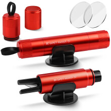 MOXYOY 2-Pack Car Escape Tool, 2-in-1 Window Breaker and Seat Belt Cutter with Holders, Emergency Car Safety Hammer for Vehicle Emergency Kits, Red
