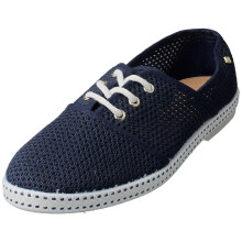(9.5) Rivieras Lacets Filet Mens Espadrille Shoes in Marine
