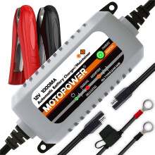 MOTOPOWER MP00205B 12V 1000mA Fully Automatic Battery ChargerMaintainer UK