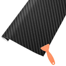 AOBETAK Carbon Fibre Vinyl Wrap Roll with Plastic Scrapers, 1500 x