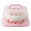 Portable Food Container For Cake Bread Storage Clear-Pink 1