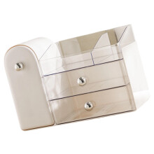 Countertop Cosmetic Organizers Skin Care Storage,Makeup-White