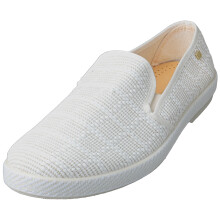 (9.5) Rivieras Raphia Ivoire Mens Espadrille Shoes in Ecru