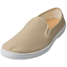 (9.5) Rivieras Classic Toile Mens Espadrille Shoes in Sable