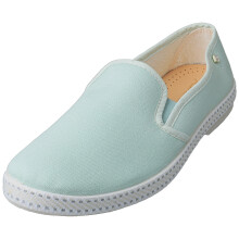 (9.5) Rivieras Classic Toile Mens Espadrille Shoes in Green