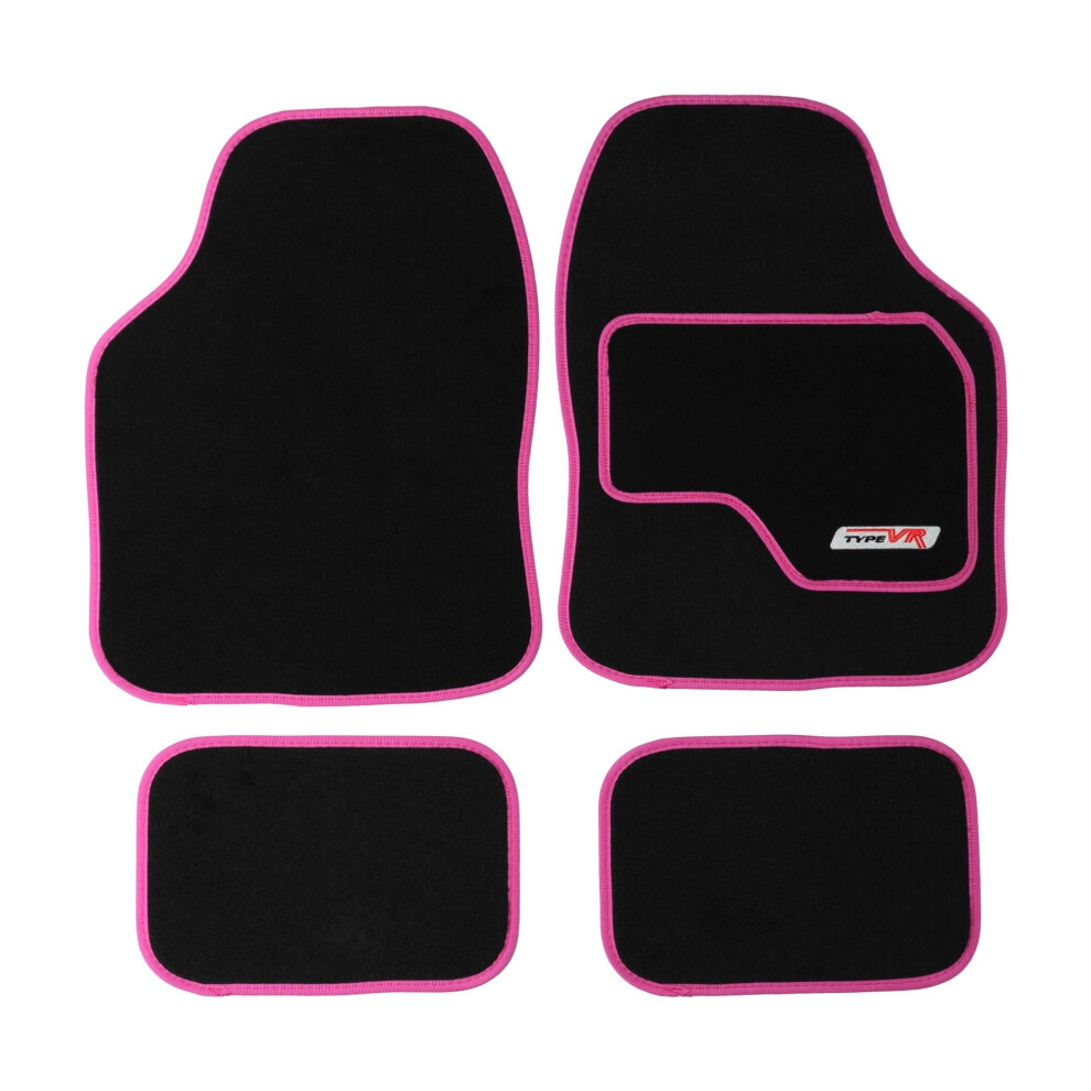 Sakura Ss5309 Universal Car Mat Set Pink 8283607428985