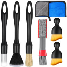Zhtulck Car Detailing Brushes Set 7 Pcs Car Interior Cleaning Brush and Mic