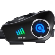 Alles-in-één motorhelmcamera met 1080p resolutie, Bluetooth 5.3 headset, 120 groothoekopname, IP66 waterdicht, HD-audio en walkie-tal