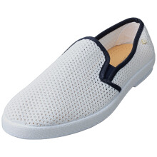 (9.5) Rivieras Classic Filet Mens Espadrille Shoes in White