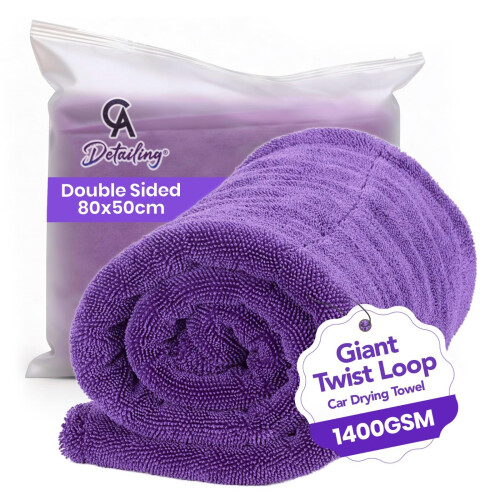 CA Detailing  1400GSM XXL Triple Twisted Loop Microfibre Car Drying Towel