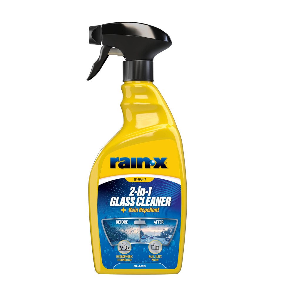 Rain-X 2-In-1 Glass Cleaner + Rain Repellent Â Streak-Free Shine & Advanced Water Beading Â Helps Protect Against Rain, Snow, Ice & Insects Â Qu 8412426928189