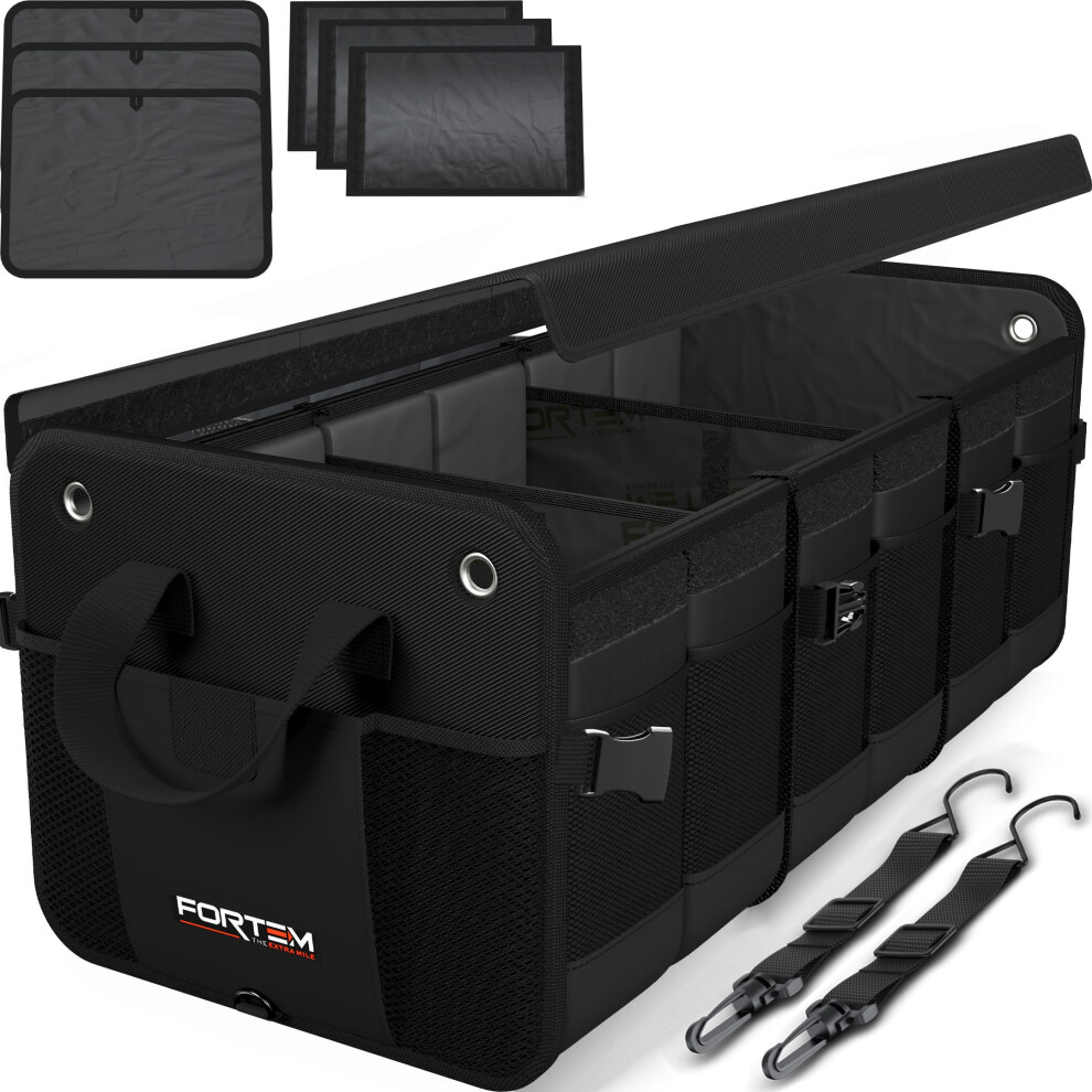 Fortem Car Boot Organiser Suv Boot Tidy Trunk Storage Collapsible Multi Com 3432720708022