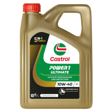 Castrol POWER1 ULTIMATE 4T 10W-40 Motorcycle Oil 4L, Gold