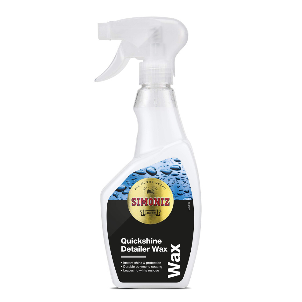 Simoniz Quickshine Detailer Wax Quick Showroom Shine In A Fraction Of The T