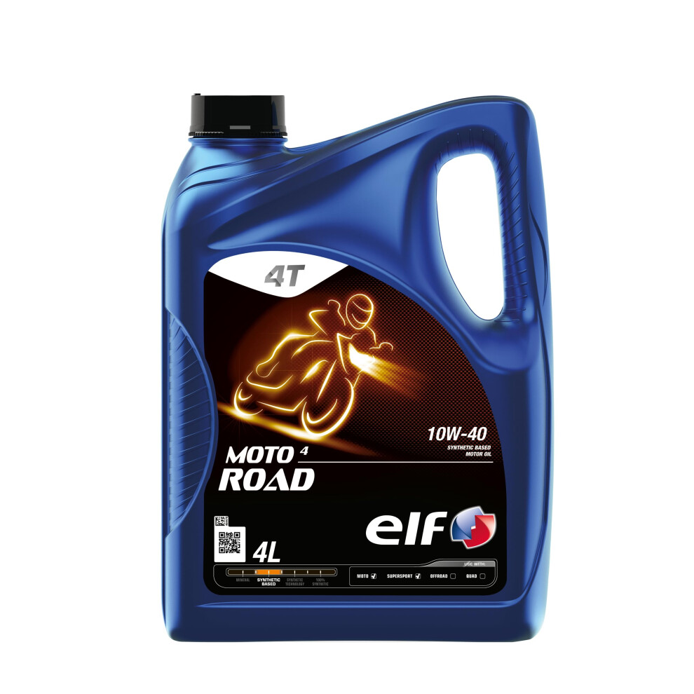 Elf Moto 4T Road 10W40 Motorcycle Oil 4 Stroke Engine Oil 4L 4321533762569