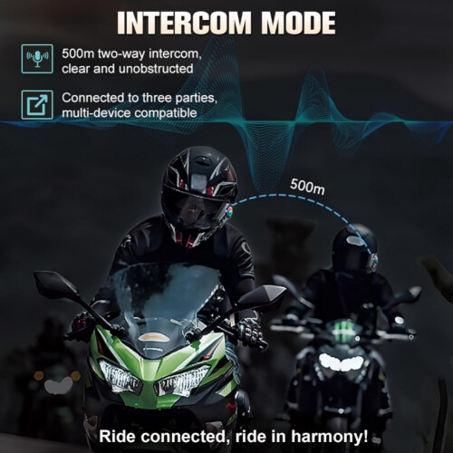Κράνος N3X Bluetooth 5.4 Ενδοεπικοινωνία - Επικοινωνία 2 αναβατών 600 μέτρων, Μείωση θο 2