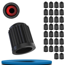 30 Pieces Dust Caps for Car Tyres,UV Resistant Tyre Valve Caps, Stem Dust Covers with Rubber O Ring for Airtight Seal, Universal Tyre Valve Cap for S