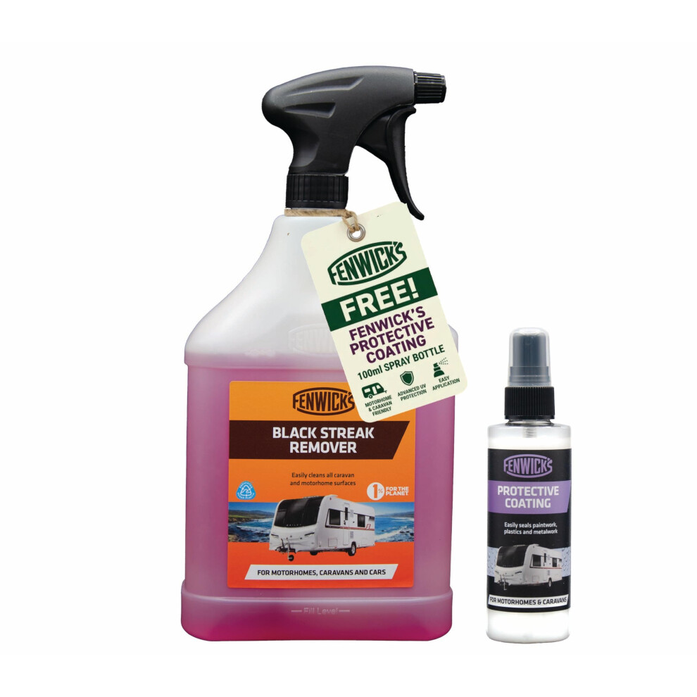 Fenwicks Streak Remover Â Heavyduty Boat Vehicle Cleaner With Free 1 Black 7732797008718
