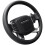 SEG Direct Microfiber Leather Steering Wheel Cover 39.5-41 cm Black 1