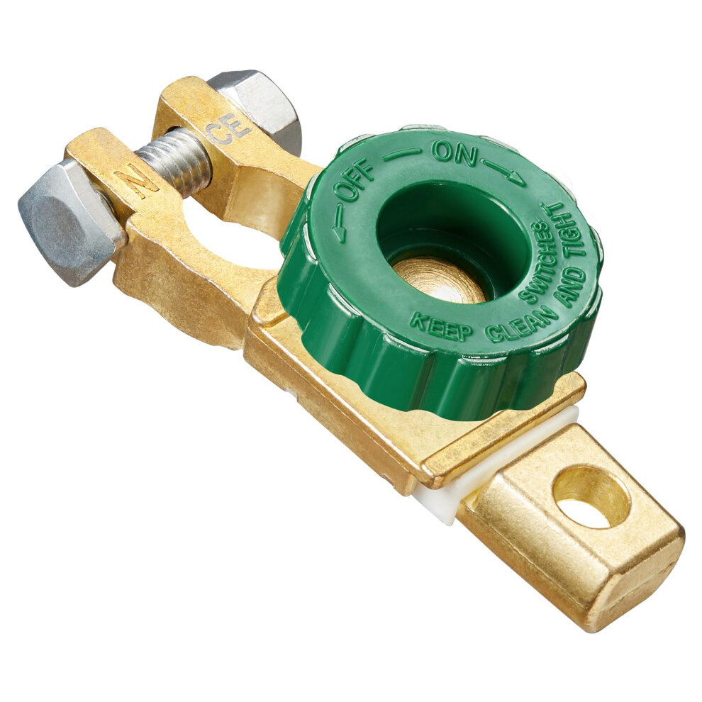 Spurtar Top Post Battery Isolator Switch 12V 24V Kill Switch Battery Disco Green 8458013392148