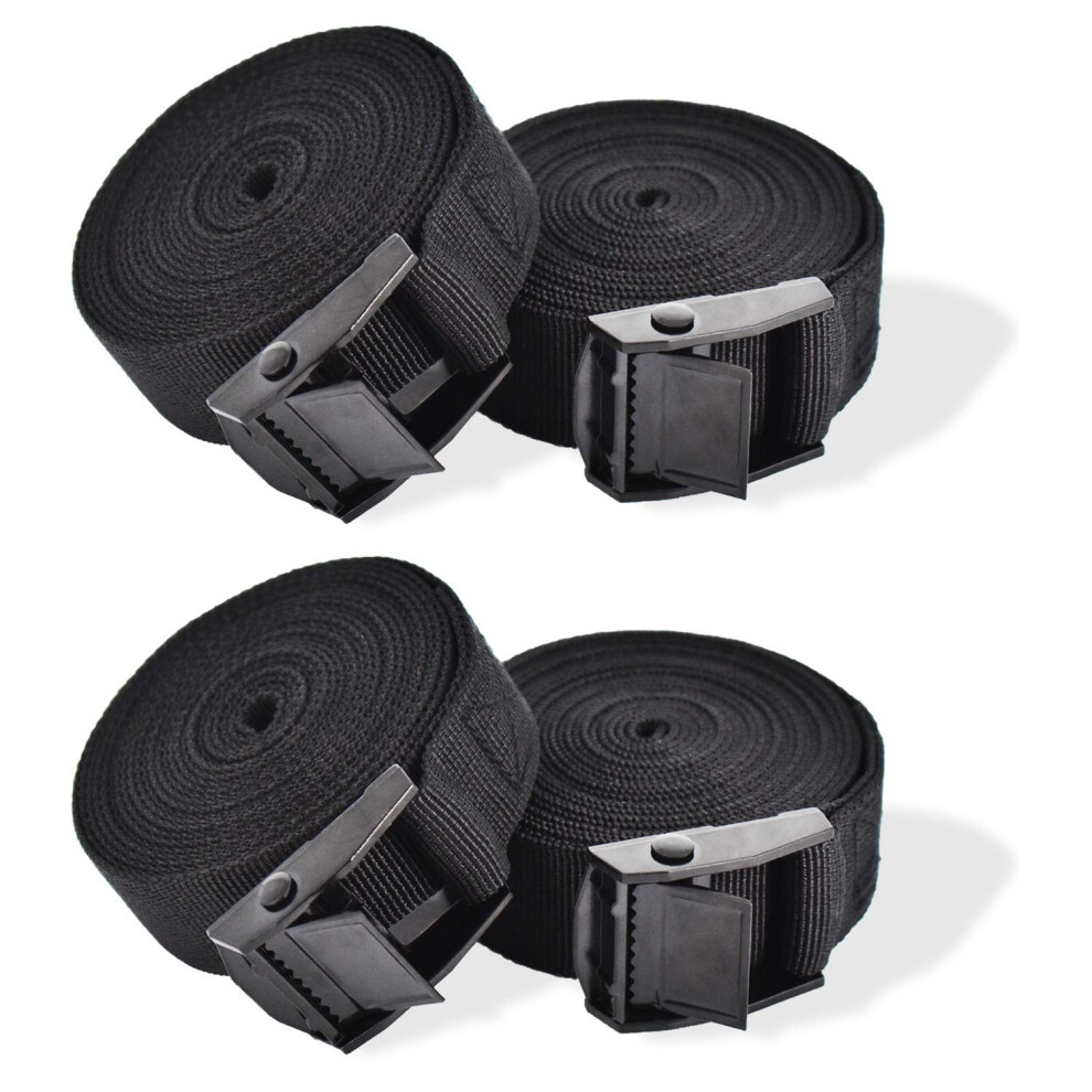 Rio Direct Ratchet Tie Down Straps Heavy Duty Lashing Straps Adjustable Cam 5424023604598