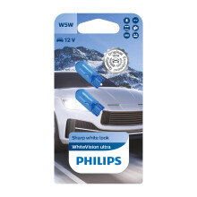 Philips WhiteVision ultra W5W car signaling bulb White Double blister