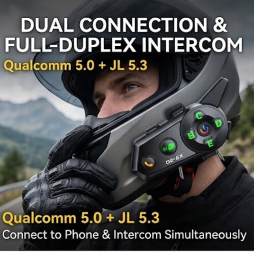 Ακουστικά Bluetooth για το κράνος D26X Walkie-Talkie: Αδιάβροχο και ανθεκτικό στη σκόνη 2