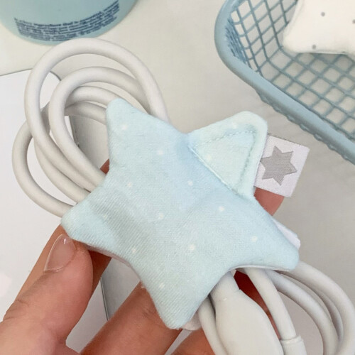 Adorables serre-câbles sur le thème des étoiles-Blanc 2