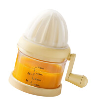 Starke manuelle Obstpresse inklusive Top, ideal für-Hellgelb
