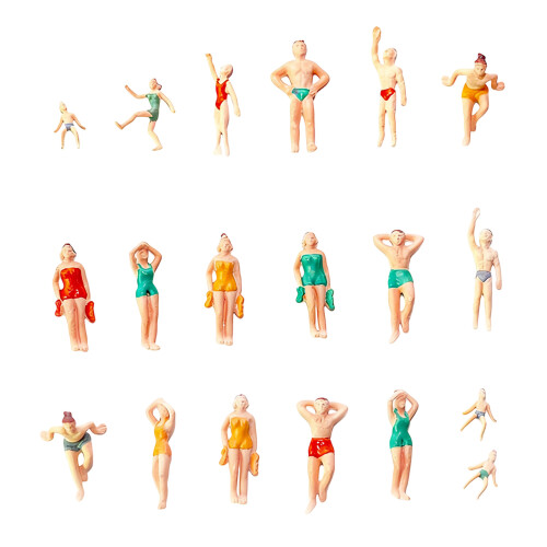 25pack Random Styles Miniature Swimsuit Figures Beach People-A
