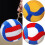Coussin de volley-ball de Simulation,-bleu blanc jaune 20cm 4