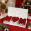 Coffret cadeau unique en forme de lettre M avec fleurs-Rouge 6