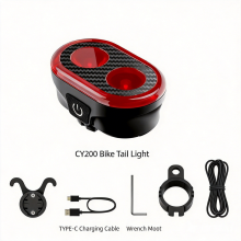 CY300T Intelligentes Bremslicht mit Rücklichtfunktion – Automatische Start/Stopp-Funktion, LED-Rücklicht und Frontabdeckung – Wasserd