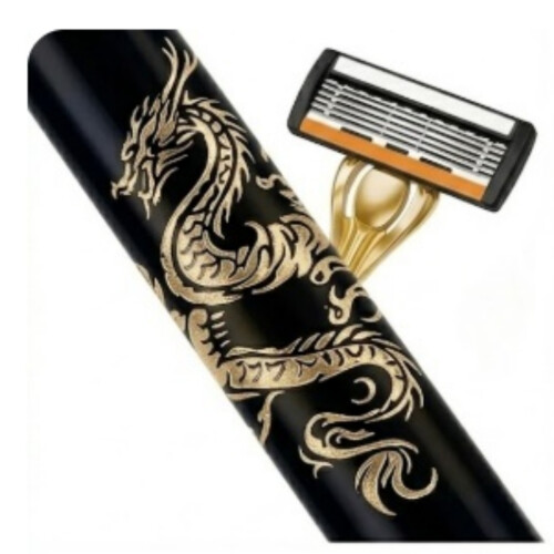 Σετ Ξυραφιών Golden Dragon - 1 Λαβή & 32 Ανταλλακτικές Λεπίδες - Κιτ Ξυρίσματος Premium για 2