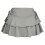 Retro Style Low Rise Skirt with Adjustable Drawstring-Gray S 1