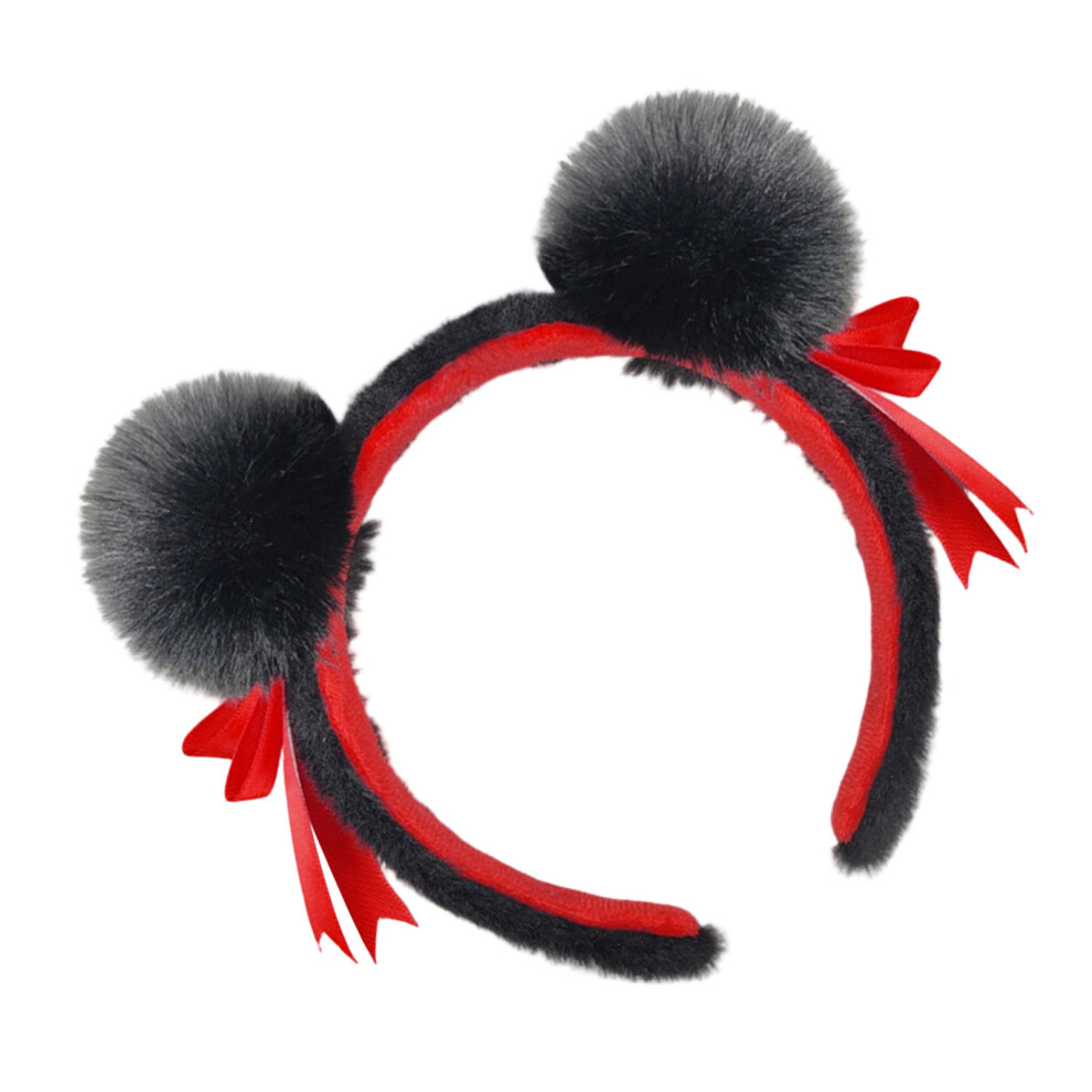 Plush Headbands With Quirky Shape Fashion Hairpiece For Face-A
