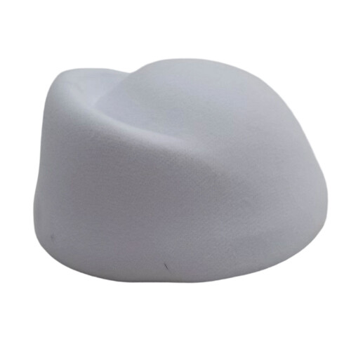 British Style Air Stewardess Solid Color Beret Hat 7-White