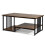 Rechteckiger Couchtisch mit 2 Ablagen, Metallgestell 1