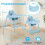 4-in-1-Babyhochstuhl mit verstellbarem Tablett 2