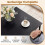Rechteckiger Couchtisch mit 2 Ablagen, schwarzes Metallgestell 4
