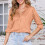 Women's Functional Leopard Print Long Sleeve Button-White XL 2