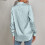 Women's Functional Leopard Print Long Sleeve Button-White XL 5