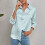 Stylish Leopard Pattern Button Down Shirt for Women-Khaki S 6