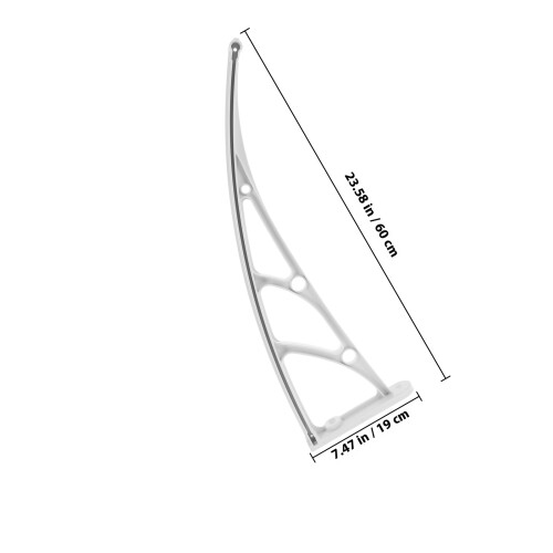 3 Pièces Support Auvent Renforcé Pour Porte Patio 1