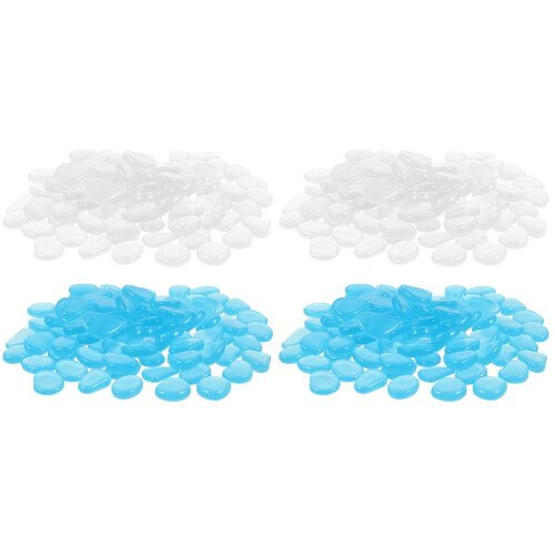 400Pcs Durable Glow Rocks for Aquarium Fish Tank Decorative Pebbles